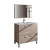 Mueble con lavabo y espejo NATURE - IBERODEPOT
