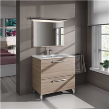 Mueble con lavabo y espejo NATURE - IBERODEPOT