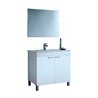 Mueble con lavabo y espejo PMMA Blanco - IBERODEPOT