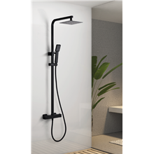 Columna termostático ducha Imex Vigo negro mate