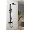 Columna termost&aacute;tico ducha negro mate Imex Vigo 