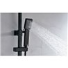 Columna termost&aacute;tico ducha negro mate Imex Vigo 