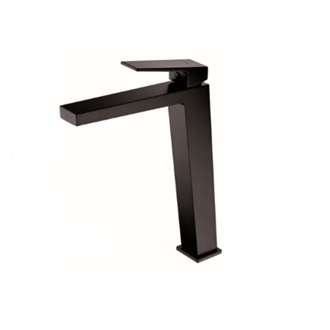 Grifo alto de lavabo negro mate Art Imex
