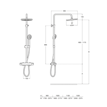 Columna ducha termostática Victoria T PLUS - ROCA