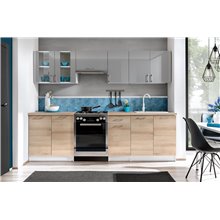 Cocina 260cm gris y ariston Mix Tarraco