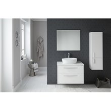 Pack mueble con 2 cajones, lavabo sobreencimera y espejo CUT LINE Sanchis