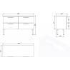 Mueble TWIN CR CEB rojo