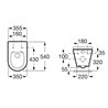 Inodoro Rimless suspendido The Gap Roca