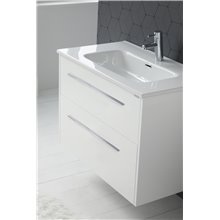 Pack mueble con 2 cajones, lavabo encastrado y espejo CUT LINE Sanchis