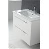 Pack mueble con 2 cajones, lavabo encastrado y espejo CUT LINE Sanchis