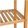 Columna de ba&ntilde;o con estantes HomCom