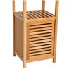 Columna de ba&ntilde;o con estantes HomCom