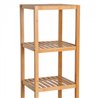 Columna de ba&ntilde;o con estantes HomCom