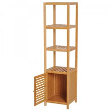 Columna de baño con estantes HomCom