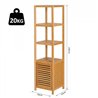 Columna de ba&ntilde;o con estantes HomCom