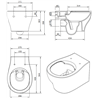 Inodoro suspendido rimflush Sanproject Unisan
