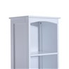 Columna de ba&ntilde;o con estantes blanca HomCom