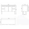 Mueble TWIN blanco