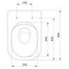 Inodoro suspendido rimflush LOOK Unisan