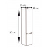 Mueble columna roble sinatra TEGLER