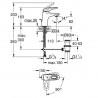 Grifo lavabo S Plus de palanca con hendidura Grohe Eurostyle