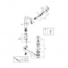 Grifo de lavabo L de palanca con hendidura Grohe Eurostyle