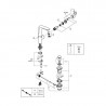 Grifo de lavabo L de palanca con hendidura Moon White Grohe Eurostyle