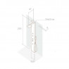 Columna de ducha Natural Pizarra b10
