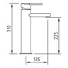 Grifo alto de lavabo Mikura Zen Clever