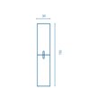 Columna de ba&ntilde;o Round Royo