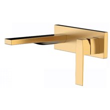 Grifería mural 18,5 cm ORO MATE SLIM-TRES