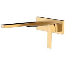 Grifería mural 24,5 cm ORO MATE SLIM-TRES