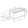 Mueble con lavabo 110cm blanco Stratum-N Roca