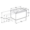 Mueble con lavabo 90cm blanco Stratum-N Roca