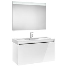 Pack mueble con lavabo blanco 110 cm Stratum-N Roca