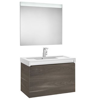Pack mueble con lavabo 90 cm yosemite Stratum-N Roca