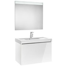 Pack mueble con lavabo blanco 90 cm Stratum-N Roca