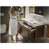 Pack mueble con lavabo 90 cm yosemite Stratum-N Roca