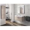 Pack mueble con lavabo un caj&oacute;n 90 cm fresno Prisma Roca