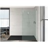 Plato de ducha 200x90cm negro Aquos Roca
