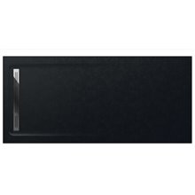 Plato de ducha 200x90cm negro Aquos Roca