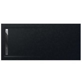 Plato de ducha 200x90cm negro Aquos Roca