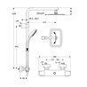 Columna de ducha IdealRain Luxe Cube Ideal Standard