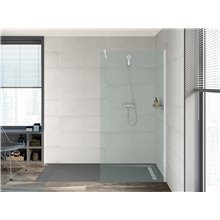 Plato de ducha 200x80cm pizarra Aquos Roca