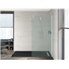 Plato de ducha 200x80cm negro Aquos Roca