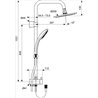 Columna de ducha IdealRain Indirecta Ideal Standard