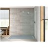 Plato de ducha 200x70cm cemento Aquos Roca