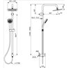 Columna de ducha IdealRain Cube Directa Ideal Standard