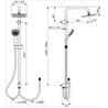 Columna de ducha IdealRain Cube Indirecta Ideal Standard