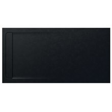 Plato de ducha 200x100cm negro Aquos Roca